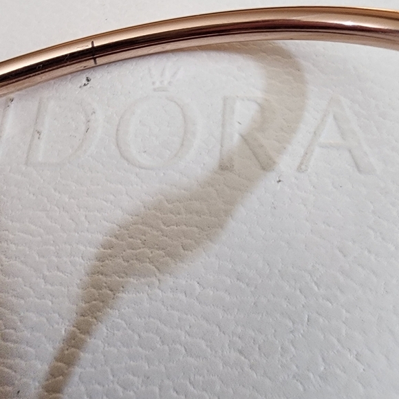 Pandora Rose Bracelet Rigid Adjustable Closure  Rose Gold - Picture 3 of 8